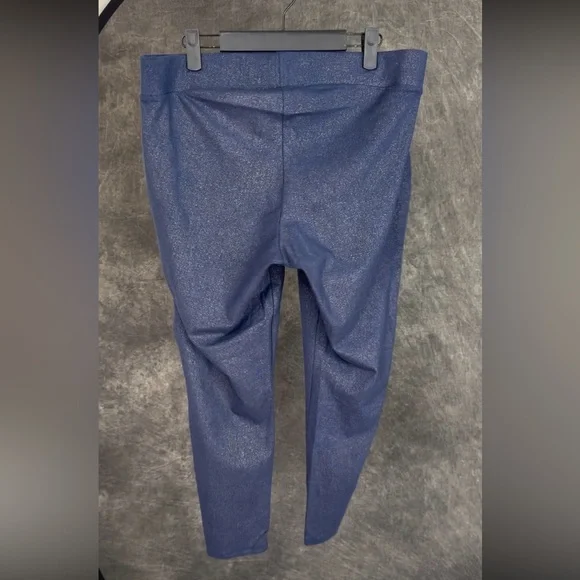 Torrid Cropped Metallic Stretch Leggings Blue Size 2 (2x) - Picture 4 of 8
